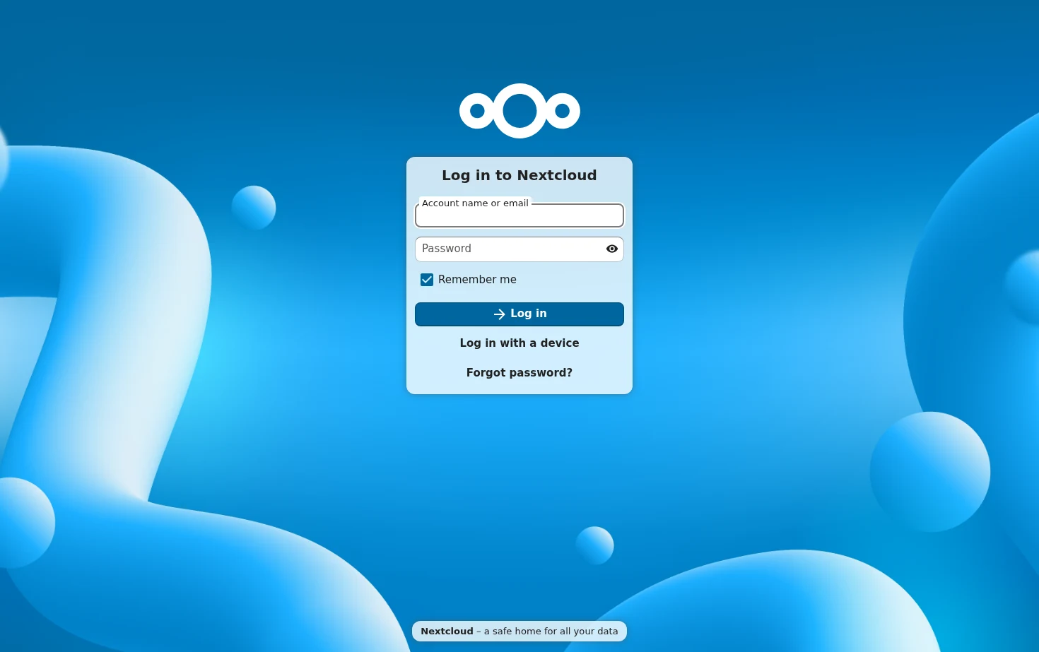 Nextcloud 页面快照